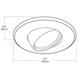 NICOR LED Eyeball Retrofit Downlight Kit for 5 and 6 in. Housings, 2700K_3