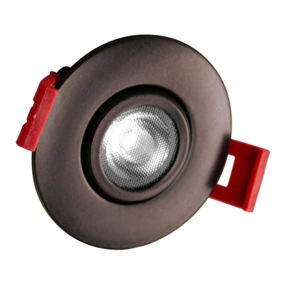 NICOR 2-inch LED Gimbal Recessed Downlight in Oil-Rubbed Bronze, 5000K