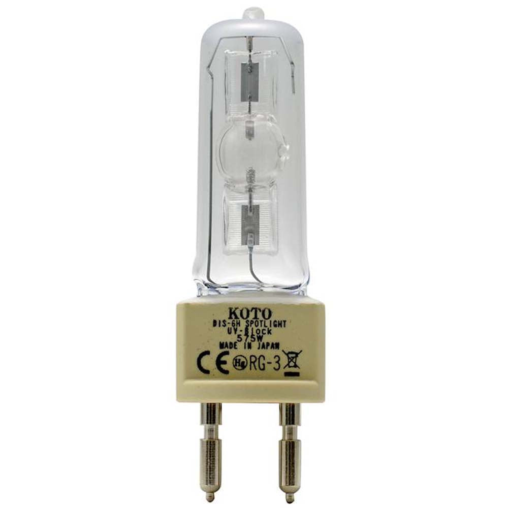 KOTO DIS-6H-UV-B-SPOTLIGHT - 575W 95V G22 Base 6000K Metal Halide Light Bulb