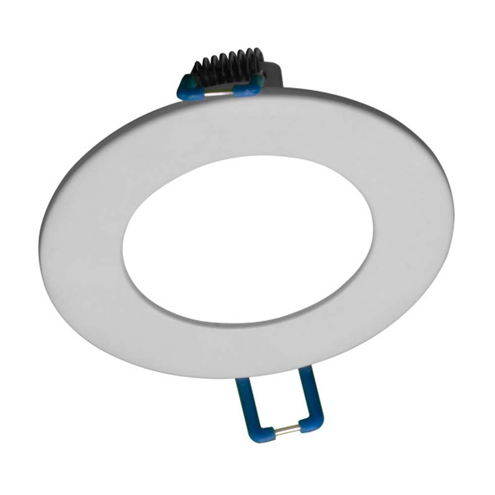 NICOR DLE3 Series 3 in. Round White Flat Panel LED Downlight in 3000K