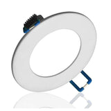NICOR DLE3 Series 3 in. Round White Flat Panel LED Downlight in 5000K
