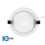 Nicor 4 in. Selectable CCT Flat Panel Dimmable LED Downlight in Nickel Finish_3