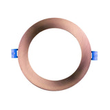 DLE6 Series 6 in. Round Aged Copper Flat Panel LED Downlight in 2700K_1