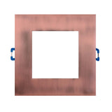 DLE6 Series 6 in. Square Aged Copper Flat Panel LED Downlight in 3000K_1