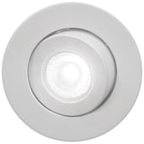NICOR 2 in. LED Gimbal Downlight 3000 Soft White 700Lm with White Trim