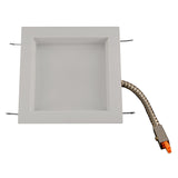 NICOR 5 in. Square Baffle New Construction Downlight Kit with Housing in 3000K - BulbAmerica