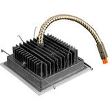 NICOR 5 in. Square New Construction Downlight Kit with Housing in 3000K - BulbAmerica