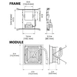 NICOR 5 in. Square New Construction Downlight Kit with Housing in 3000K_3