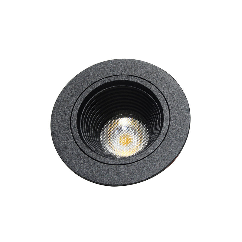 NICOR 2 in. LED Downlight with Baffle Trim in Black, 3000K
