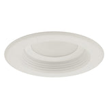 NICOR D-Series 4 in. White Dimmable LED Recessed Downlight 2700K with Baffle