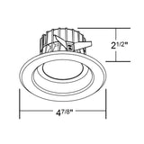 NICOR 4 in. White LED Recessed Downlight in 3000K with Baffle Trim_2