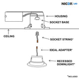 DLR4 (v5) 4-inch Nickel Recessed LED Downlight, 4000K_3