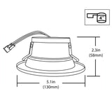 DLR4 (v5) 4-inch Nickel Recessed LED Downlight, 4000K_2