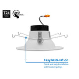 Nicor 5-6 in. Selectable CCT in White LED Recessed Downlight, Dimmable_4