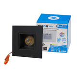 NICOR 2 in. Square LED Downlight in Black, 3000K
