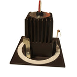NICOR 2 in. Square LED Downlight in Oil-Rubbed Bronze, 3000K - BulbAmerica