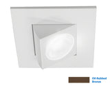 NICOR 2 in. Square Eyeball LED Downlight in Oil-Rubbed Bronze, 3000K
