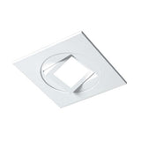 4-inch White Square Multi-Adjustable Recessed LED Downlight, 2700K
