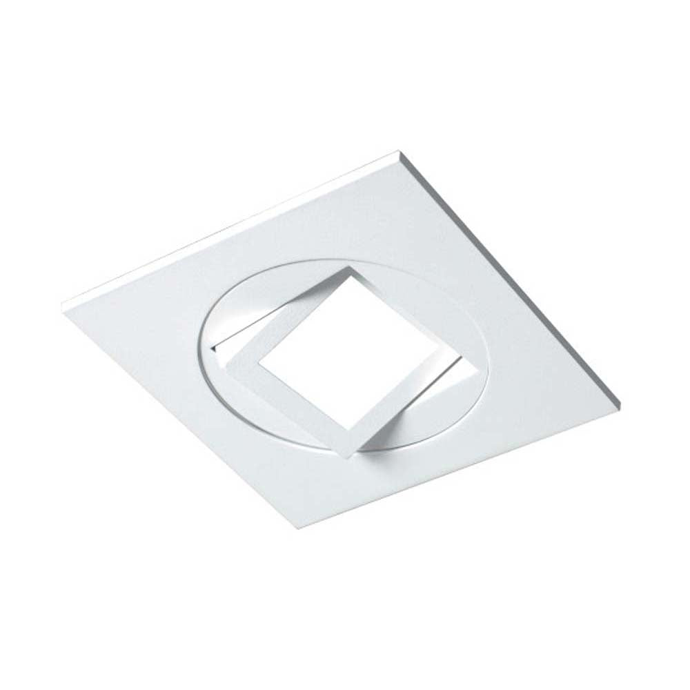 4-inch White Square Multi-Adjustable Recessed LED Downlight, 5000K