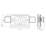 NICOR Remote Capable LED Emergency Exit Sign with Dual Adjustable LED Heads_2