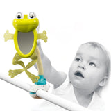 2017 BABY INNOVATION AWARD. 3 in 1 BEST Frog Mirror multifunctional & developmental TOY SET Attachable Anywhere!_4
