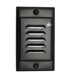 Black Vertical Faceplate for NICOR LED Step Light with Photocell