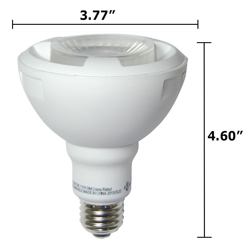 shuffle Wings Lavet til at huske High Quality LED 11w Dimmable PAR30L Warm White Flood Light Bulb - 75w –  BulbAmerica