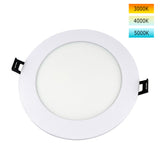 6in LED Low Profile Downlight 3K/4K/5K Selectable CCT Dimmable - 100W Replacement