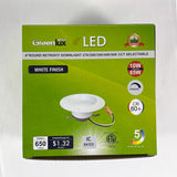 4in Round LED Downlight Selectable CCT 10w 650Lm Dimmable - 65w Replacement_2