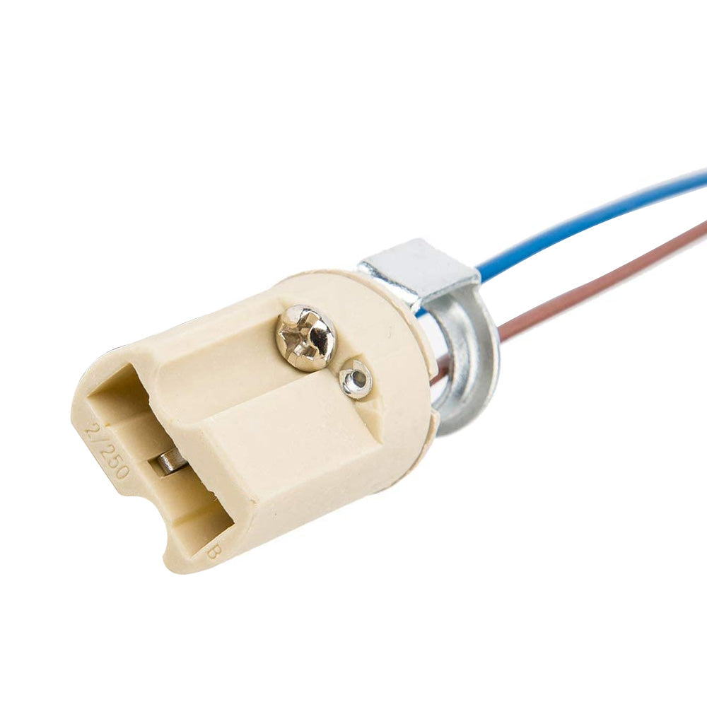 BulbAmerica G9 Threaded Ceramic Socket with 10in leads