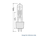 HPL 375w 115V LL USHIO HPL-375/115X Long Life halogen lamp bulb - BulbAmerica