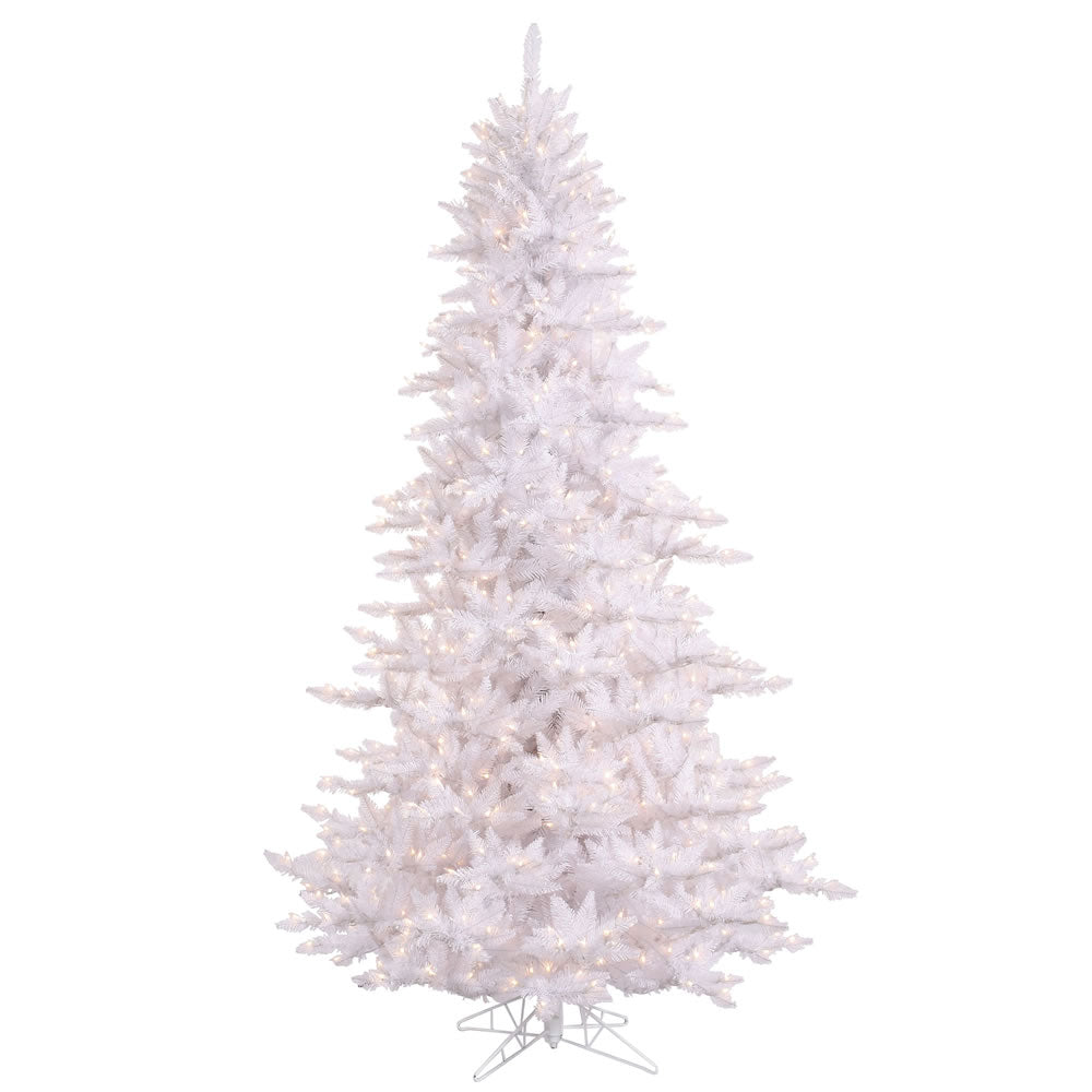 Vickerman 3' White Fir Slim Artificial Christmas Tree 100 Warm White LED Lights