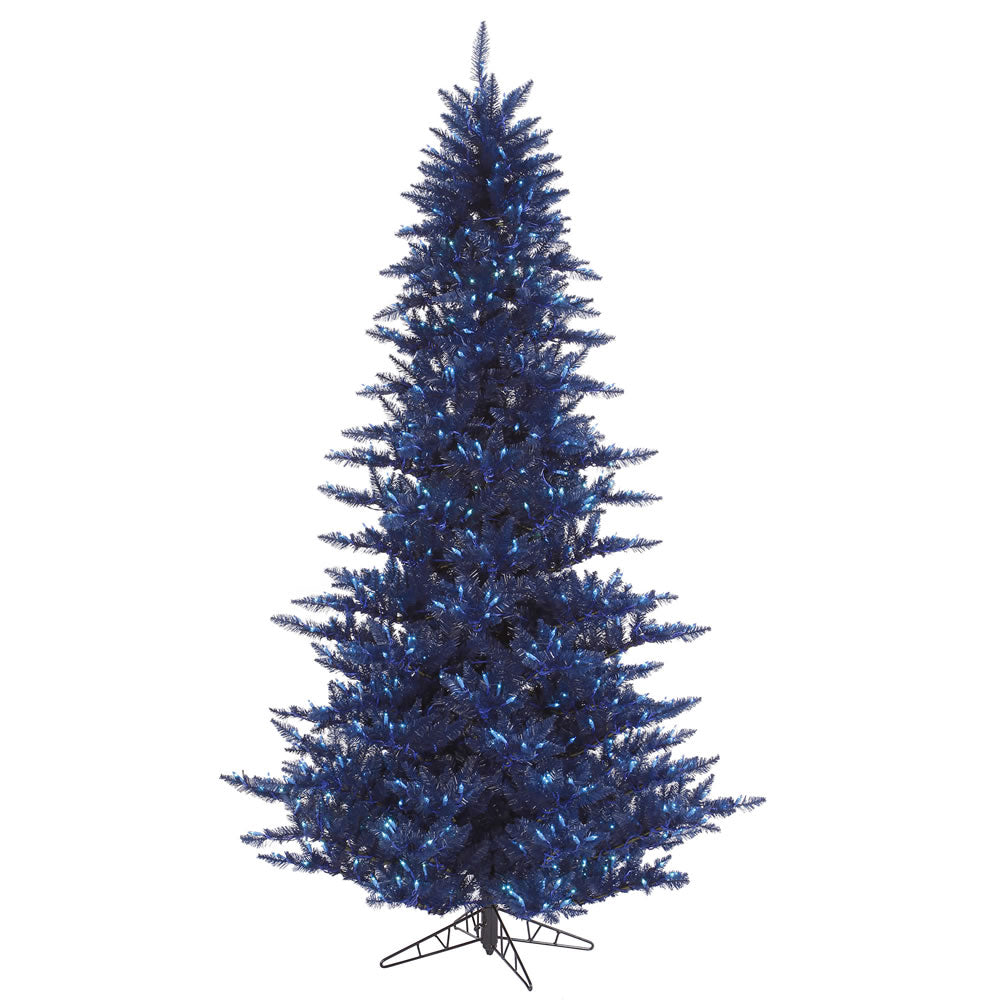 Vickerman 3' Navy Blue Fir Artificial Christmas Tree - 100 Blue LED Lights