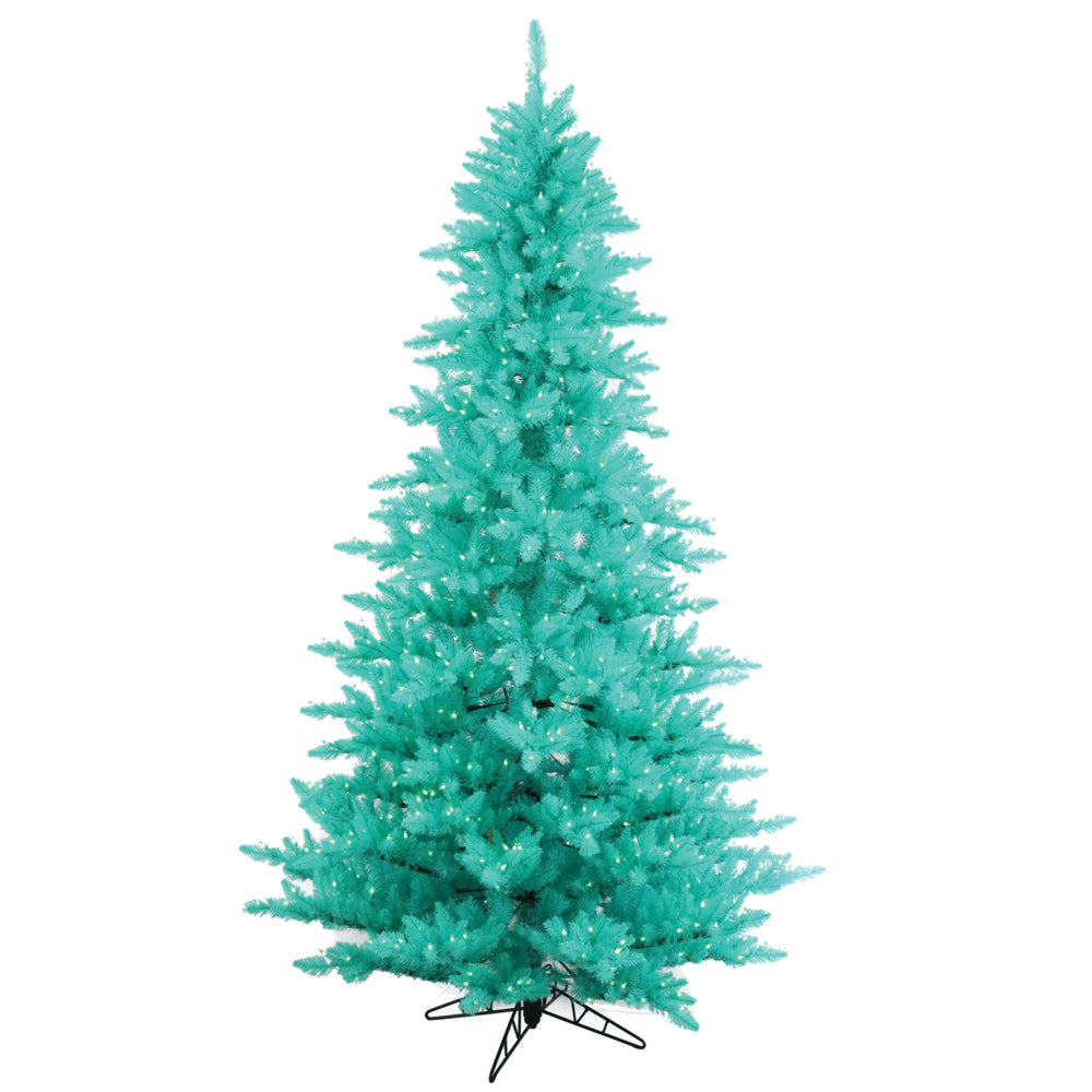 Vickerman 3' Aqua Artificial Christmas Tree - 100 Aqua LED Lights - 234 PVC Tips