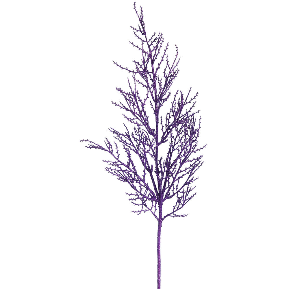 6PK - 28" Purple Onoclea Glitter Wild Huck Indoor Spray