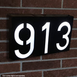 Waterproof Solar Power LED Address Number Door Wall Plate Light Sign - Digit 5_1