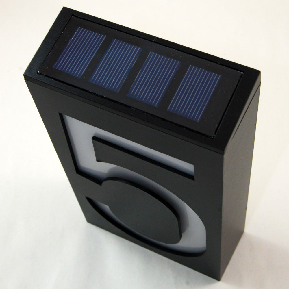 Address Box Led Bulb Waterproof Solar Power LED Address Number Door Wall Plate Light Sign ...