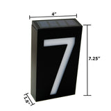 Waterproof Solar Power LED Address Number Door Wall Plate Light Sign - Digit 7_2
