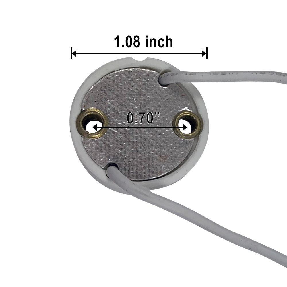 Post trompet Tilfældig GU10 ceramic socket for light bulbs with GU10 Twist & Lock base –  BulbAmerica