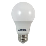 4 Bulbs - Luxrite 9w A-Shape A19 3000k E26 800 Lumens LED Dimmable Light Bulb