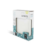 Luxrite 4 Inch 10w Square LED Flush Mount Ceiling Light White Finish 4000K - BulbAmerica