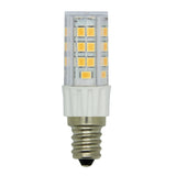 Luxrite 4.2w E12 LED Dimmable 5000K Bright White Clear Light Bulb