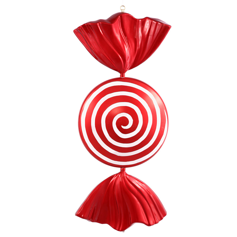 Vickerman 37 in. Red-White Candy Candy Christmas Ornament
