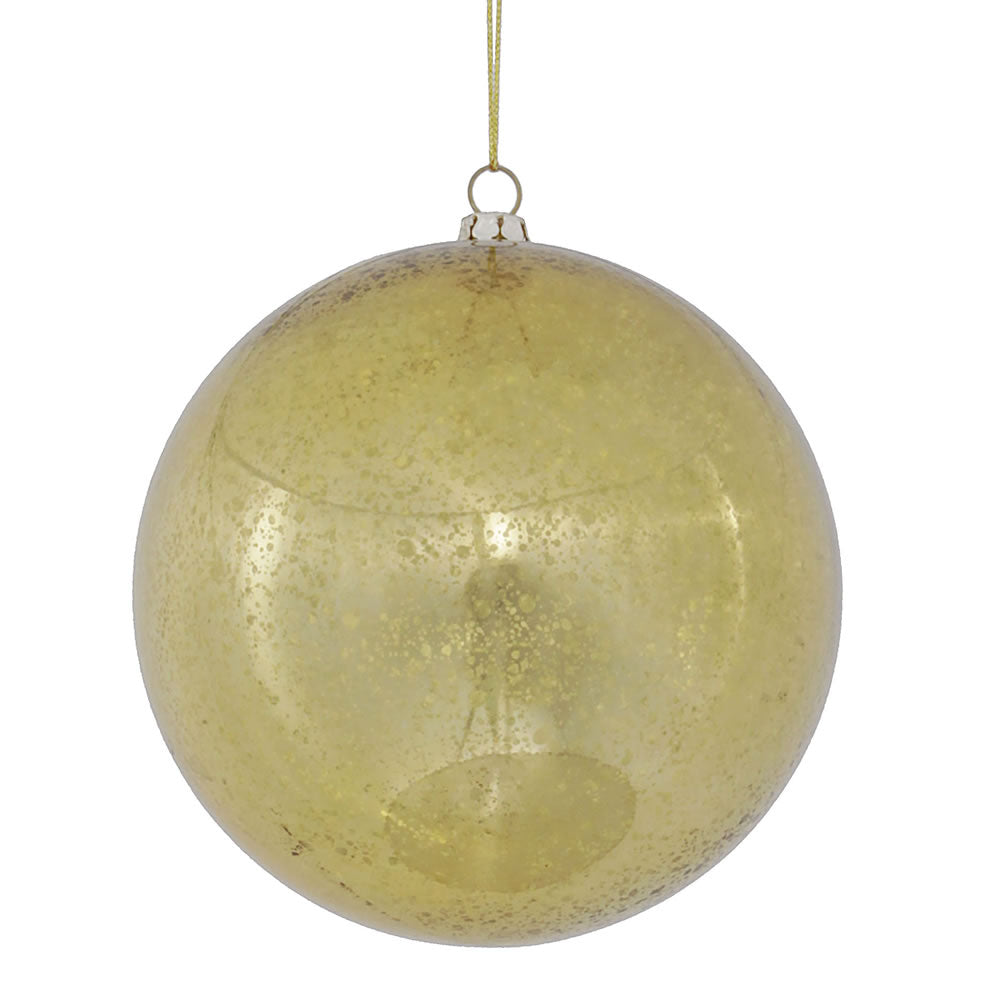 Vickerman 4.75 in. Gold Shiny Mercury Ball Christmas Ornament