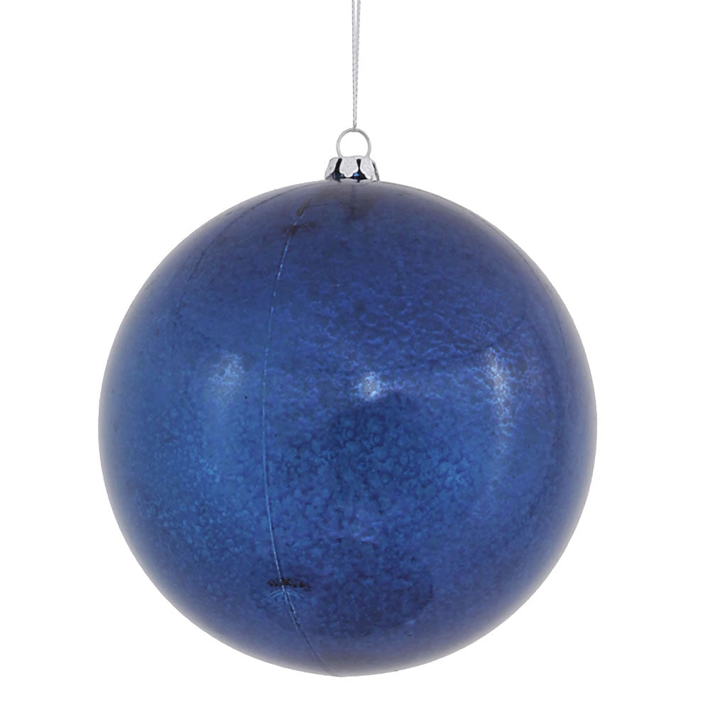 Vickerman 4.75 in. Sea Blue Shiny Mercury Ball Christmas Ornament