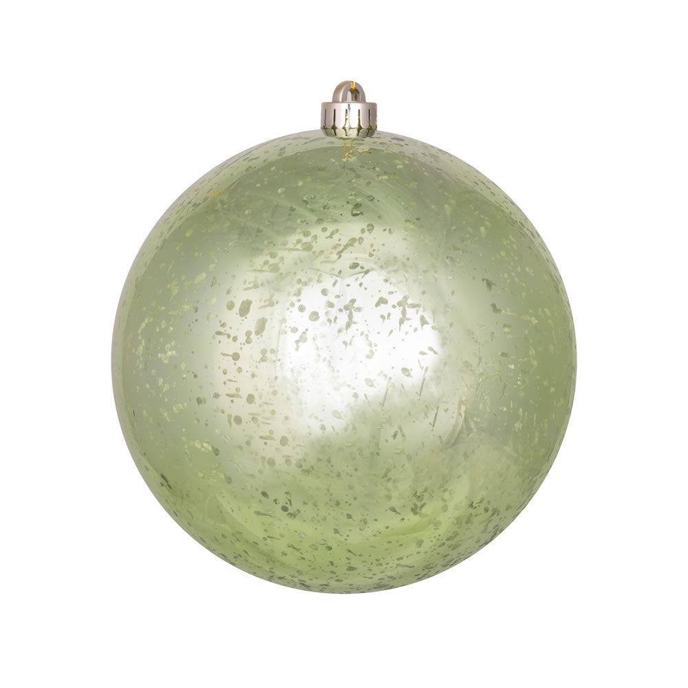 Vickerman 8 in. Celadon Shiny Mercury Ball Christmas Ornament