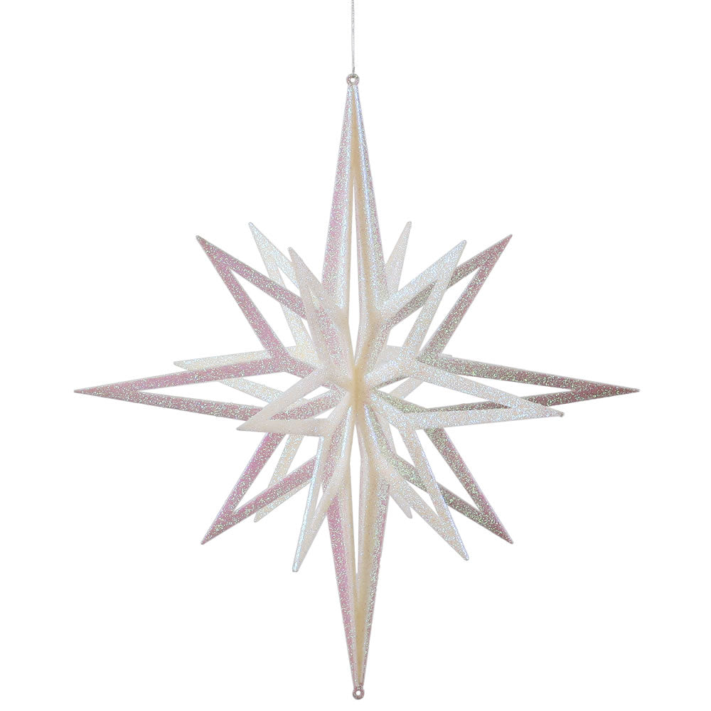 24" Iridescent 3D Glitter Star