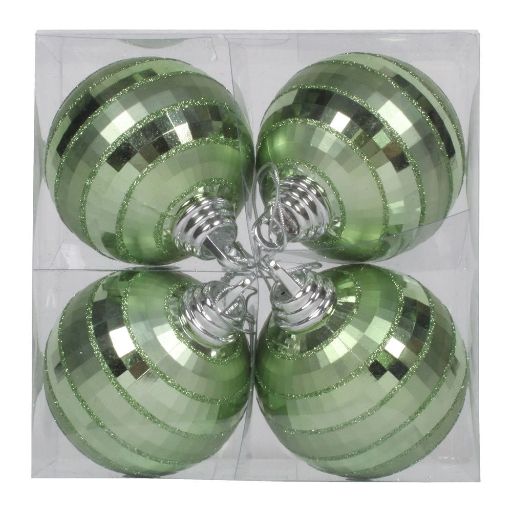 Vickerman 4 in. Celadon Shiny Matte Ball Christmas Ornament