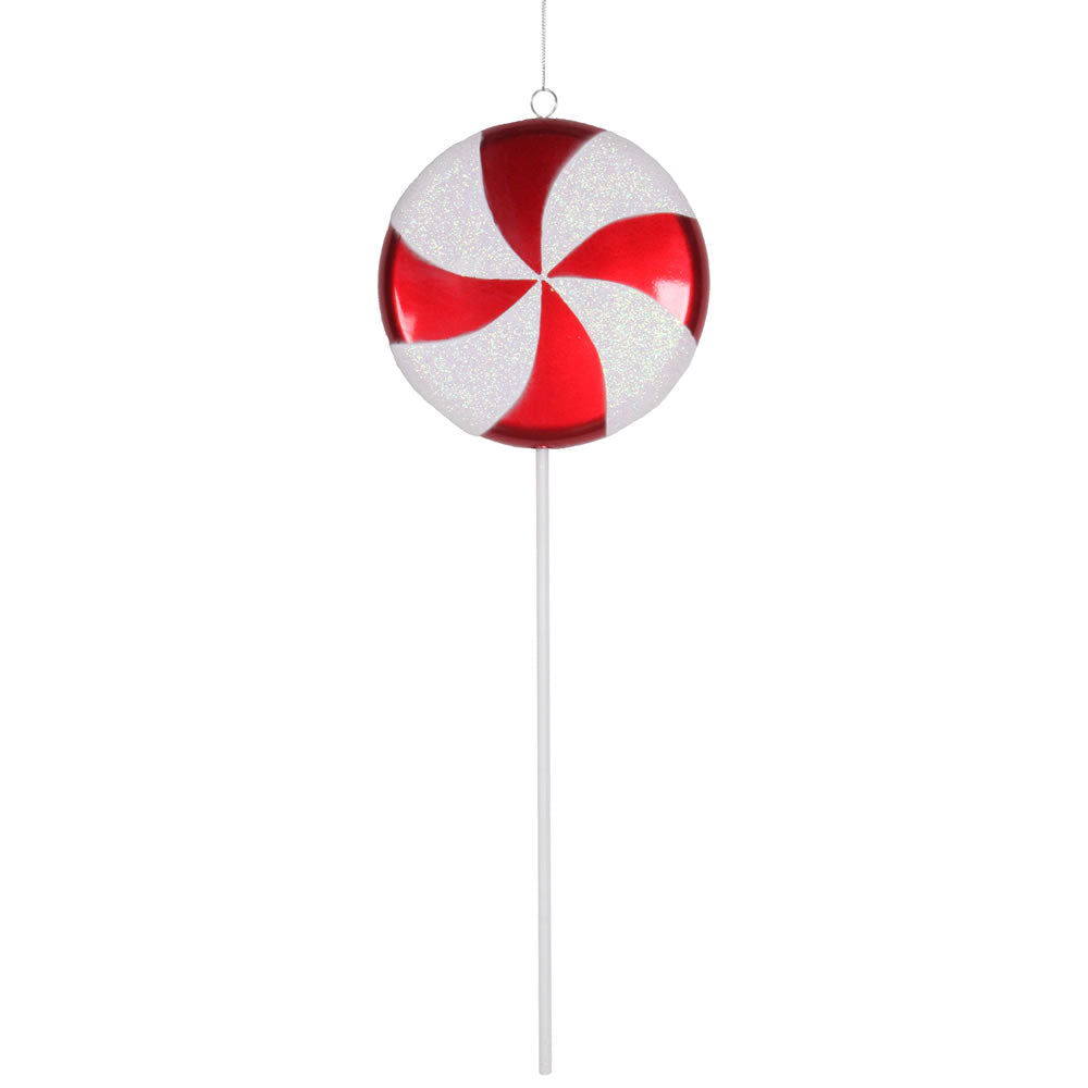 Vickerman 17 in. Red-White Candy Candy Christmas Ornament