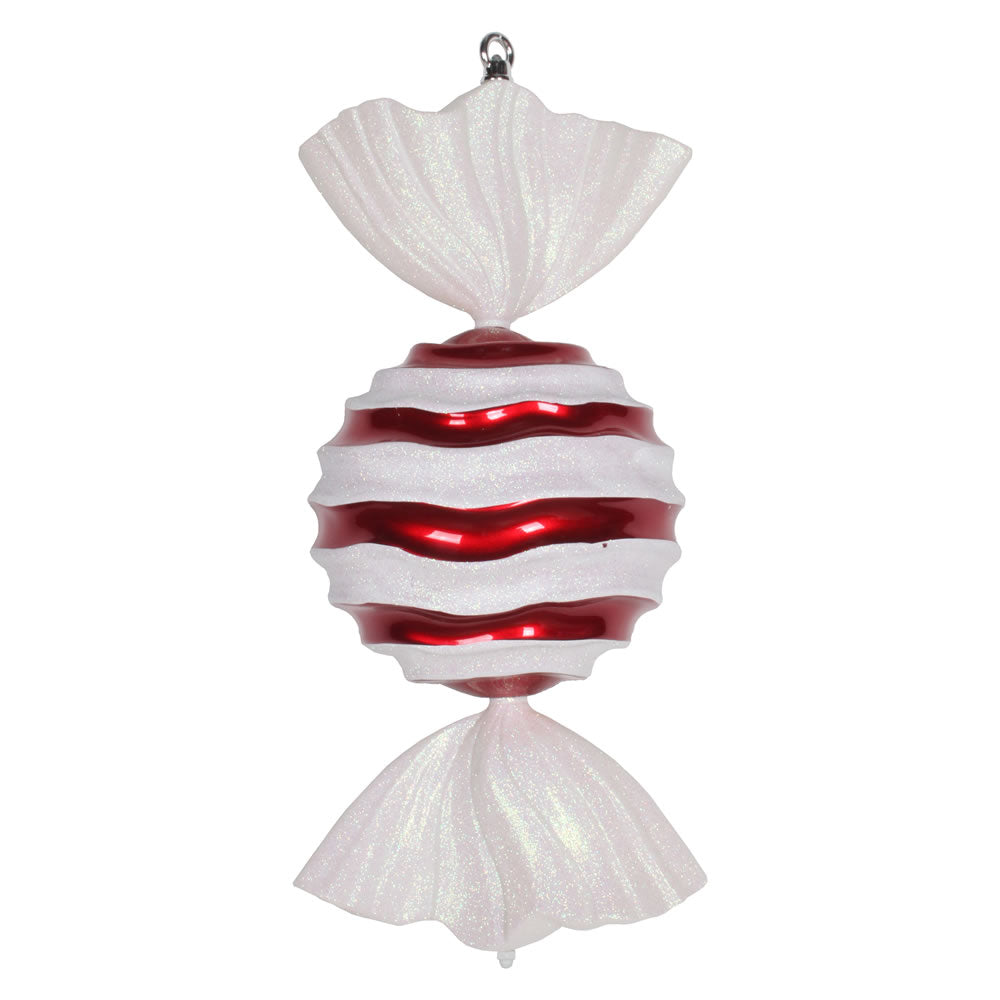 Vickerman 18.5 in. Red-White Candy Candy Christmas Ornament